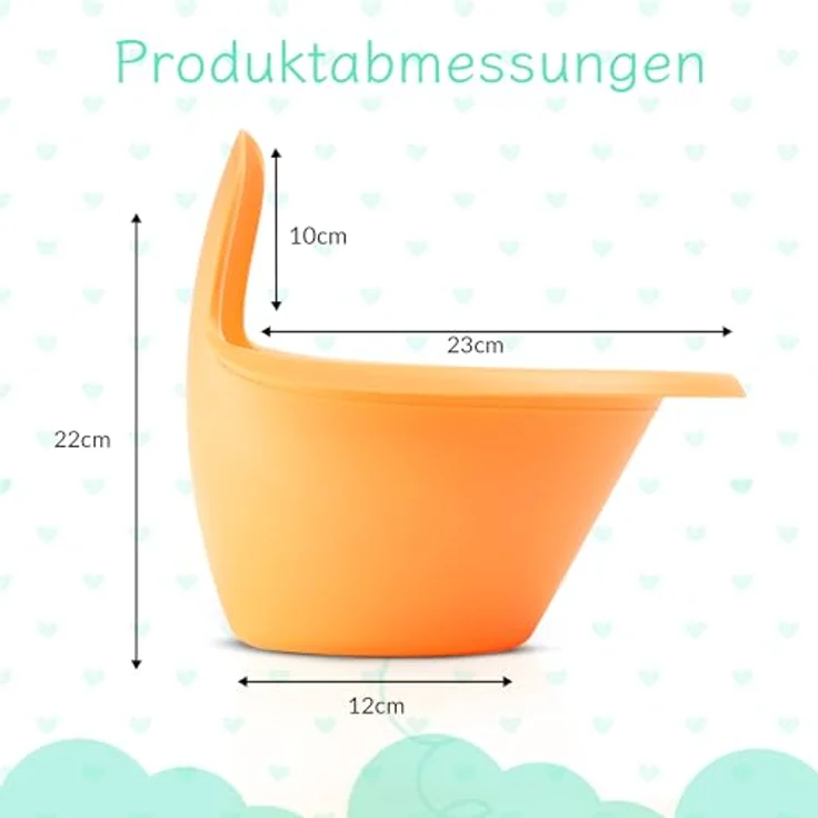 Easypisi Baby-Töpfchen zum Abhalten (Pfirsich), Windelfrei mit Spritzschutz, mobiles Kindertöpfchen für Jungen/Mädchen, Made in Germany – Bild 7