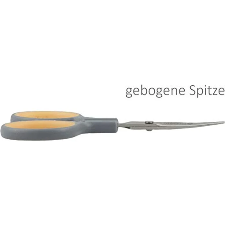 ACME - Titanium Super Schere 10 cm lang softgrip Silhouettenschere grau gelb - Preisvergleich – Bild 3