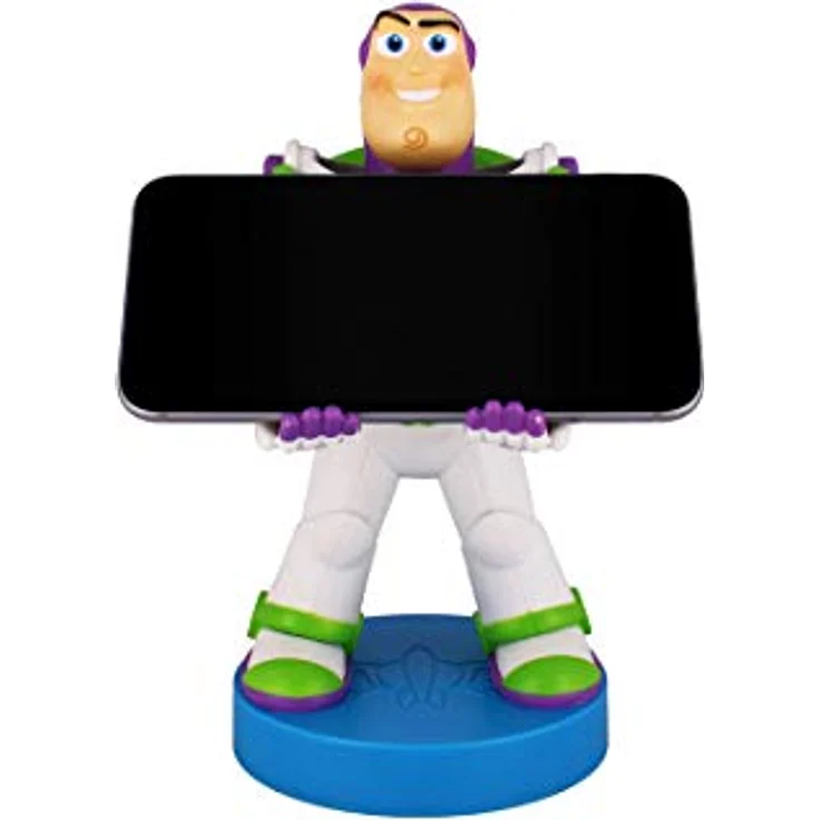 exquisite gaming Disney Toy Story Buzz Lightyear Figur Klemmhalterung Kabelmann 20cm, detailgetreue Sammelfigur für Fernbedienungen und Smartphones – Bild 3