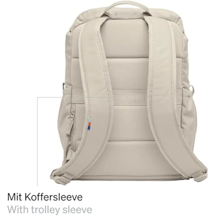 Got Bag FLAP PACK, wasserabweisender Wanderrucksack mit Laptopfach (28 cm x 43 cm), 18,5 - 22,5 l Volumen, schwarz – Bild 3