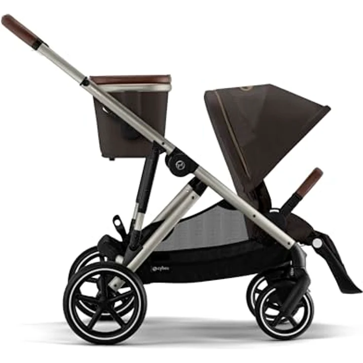 Cybex Gold Kinderwagen GAZELLE S, All-in-1-System mit 20+ Konfigurationen, max. 22 kg, Chocolate Brown – Bild 4