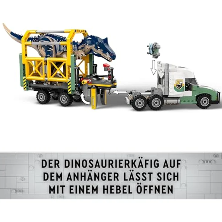LEGO Jurassic World Dinosaurier-Missionen: Allosaurus-Transporter, Dino-Spielset mit beweglichem Allosaurus und Minifiguren Kenji, Darius und Yaz, Geschenkidee für Kinder ab 8 Jahren 76966 - Preisvergleich – Bild 3