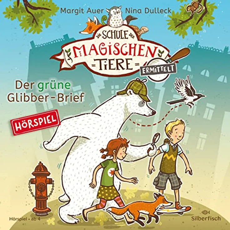 Silberfisch Verlag Hörspiel Die Schule der magischen Tiere ermittelt - Hörspiele 1: Der grüne Glibber-Brief - Krimi für Kinder ab 4 Jahren – Bild 2