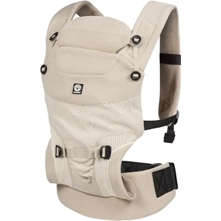 Dooky Terra Nova Stretch-Strick-Babytrage, ergonomisch verstellbar, für 0-3 Jahre, beige