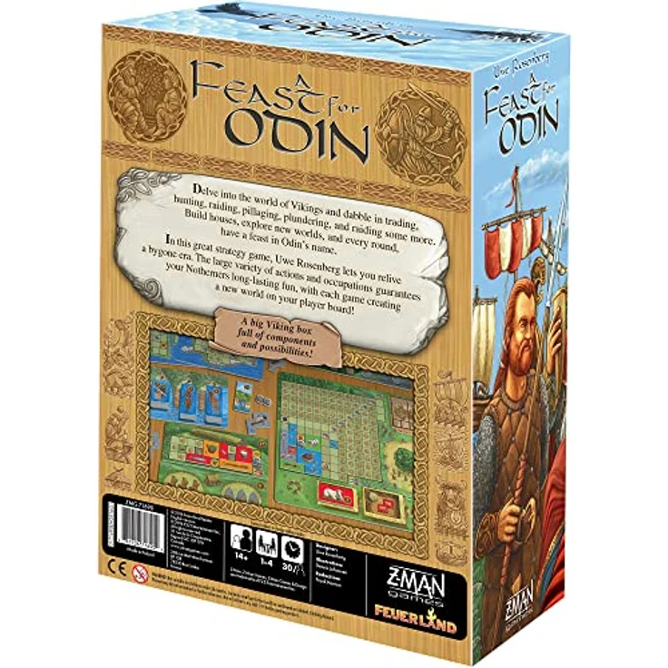 Z-Man Games A Feast for Odin - Brettspiel mit strategischem Gameplay und Wikinger-Thematik – Bild 2