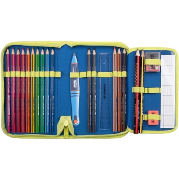 Scout Schulranzen Scout Neo Set LED Planets, ergonomischer Ranzen mit 7 blinkenden Lichtern und retroreflektierenden Flächen, inklusive Sportbeutel und Federmäppchen – Bild 8