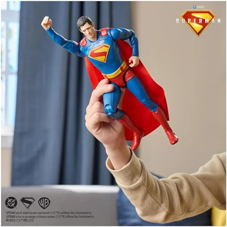 DC Comics Superman Action-Figur, 30 cm, mit 11 Bewegungspunkten und Stoffumhang, Spielzeug für Kinder ab 4 Jahren – Bild 2