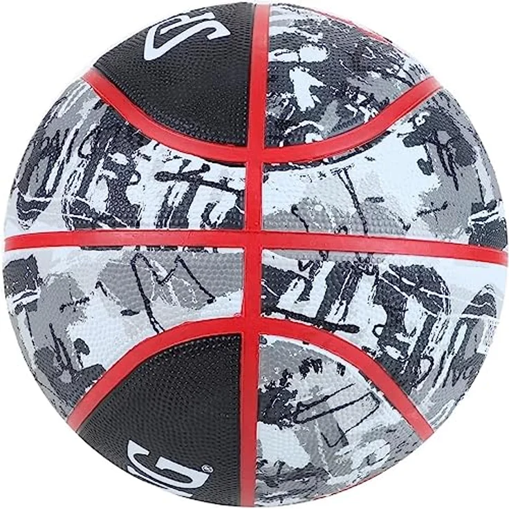 Spalding Graffiti Ball 84378Z, Unisex basketballs, Black, 7 EU, Gum – Bild 4
