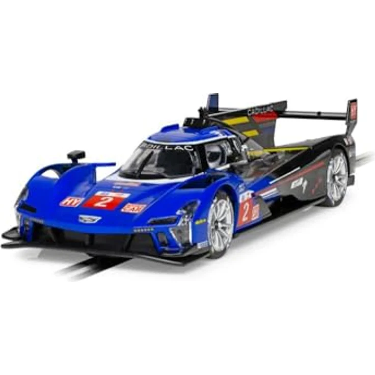 Scalextric C4512 1:32 Cadillac V-Serie R 24h LM23#2 HD, Slotcar mit Fahrerfigur und funktionsfähigen Lichtern, robust für Kinder, Digital Plug kompatibel – Bild 1