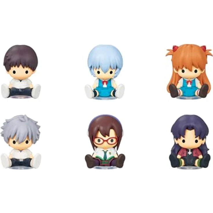 Re-Ment Evangelion Petadoll 1 Box, Sammelfigur aus ATBC-PVC und ABS, H 37,4 x B 5,7 x T 18,5 cm – Bild 1