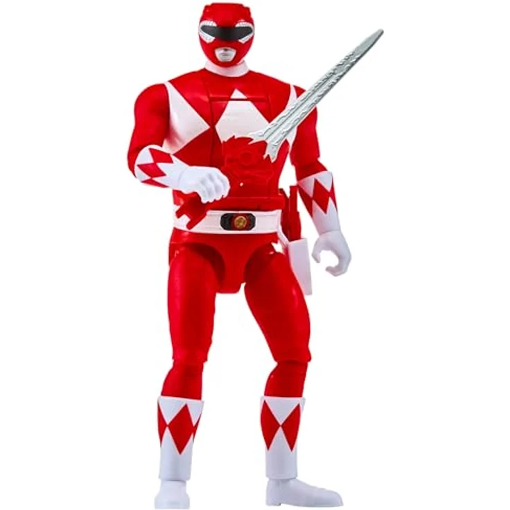 Playmates Mighty Morphin Power Rangers RED Ranger Auto-Morphin Action Figure mit Power-Schwert und Blade-Blaster, verstellbar, rote Figur – Bild 4