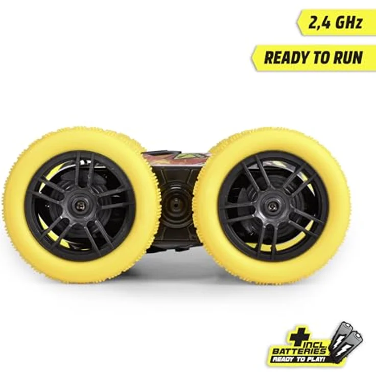 Dickie Toys RCRTR RC-Auto Fire 'n Frost Flippy, ferngesteuertes Stuntauto mit 2-Kanal Funkfernsteuerung, rot/schwarz - Preisvergleich – Bild 3