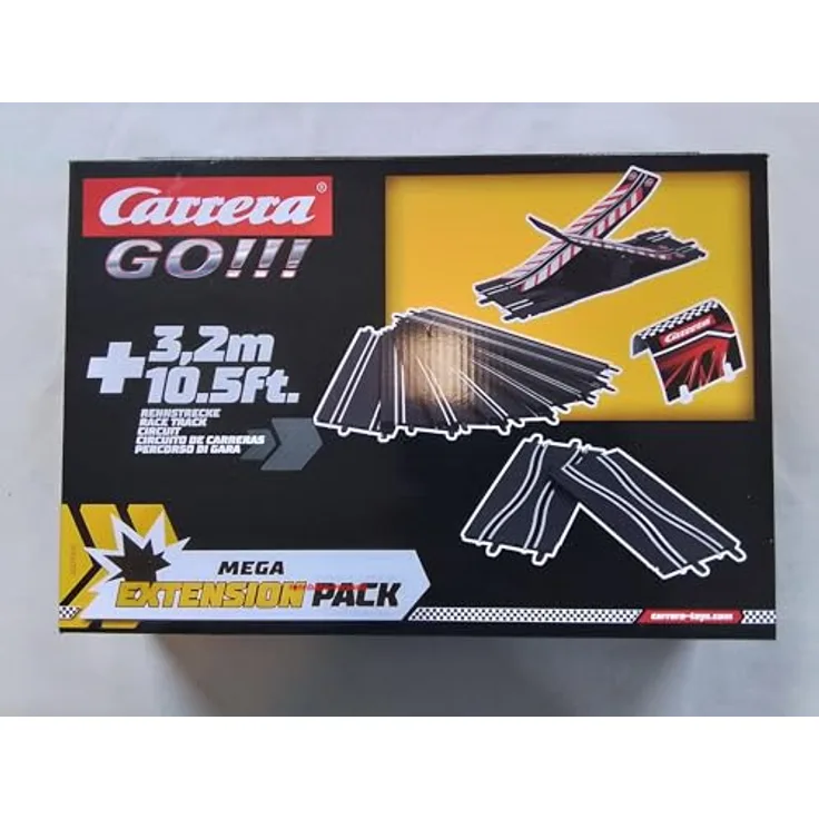 Carrera Extension Pack - Mega, Zubehörset für Carrera Go... mit bis zu 3,2 Meter Streckenlänge, für kreatives Spielen