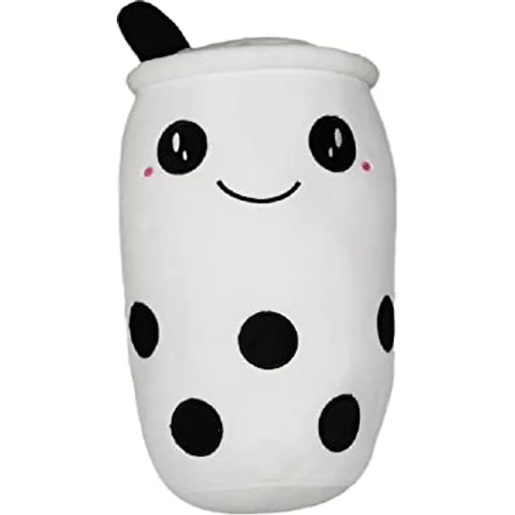 Bubble Tea Plüschtier Boba Kuscheltier Plüschpuppen Weiche Bubble Tea Kuscheltier Tee Weiche Puppe Teetasse Kissen Kinderspielzeug (Weiß) - Preisvergleich