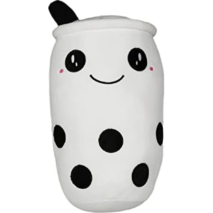 Bubble Tea Plüschtier Boba Kuscheltier Plüschpuppen Weiche Bubble Tea Kuscheltier Tee Weiche Puppe Teetasse Kissen Kinderspielzeug (Weiß) - Preisvergleich – Bild 1