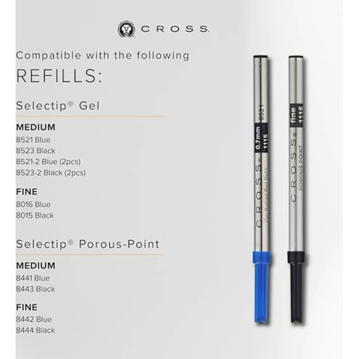 OTTO Cross ATX Selectip Pen Rollerball Füllfederhalter, schwarz und Chrom – Bild 9