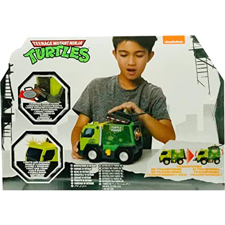 Teenage Mutant Ninja Turtles Thrash N' Battle Müllwagen, Lichter und Geräusche, ab 3 Jahren – Bild 4