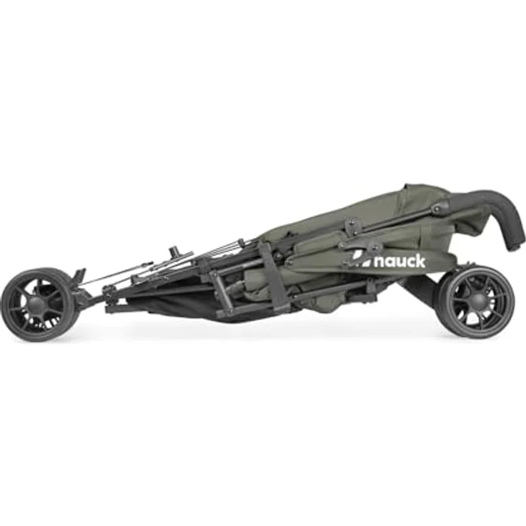 Hauck Buggy Fold N Care, leichter Schirmbuggy in Olive mit 5-fach verstellbarer Rückenlehne und Gratis Mobilitätsgarantie – Bild 3
