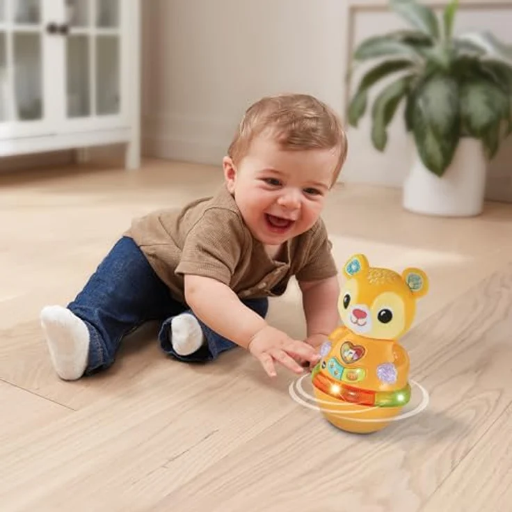 Vtech Baby Wackelbärchen, Interaktives Spielzeug mit 3 gesungenen Liedern und 12 Melodien, für Kinder von 6-24 Monaten – Bild 2