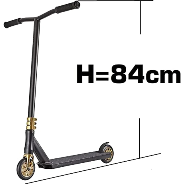 Chilli Pro Scooter Stuntscooter Chilli Pro Reaper Stunt-scooter H=84cm Crown + Fantic26 Griptape, Schwarz – Bild 3