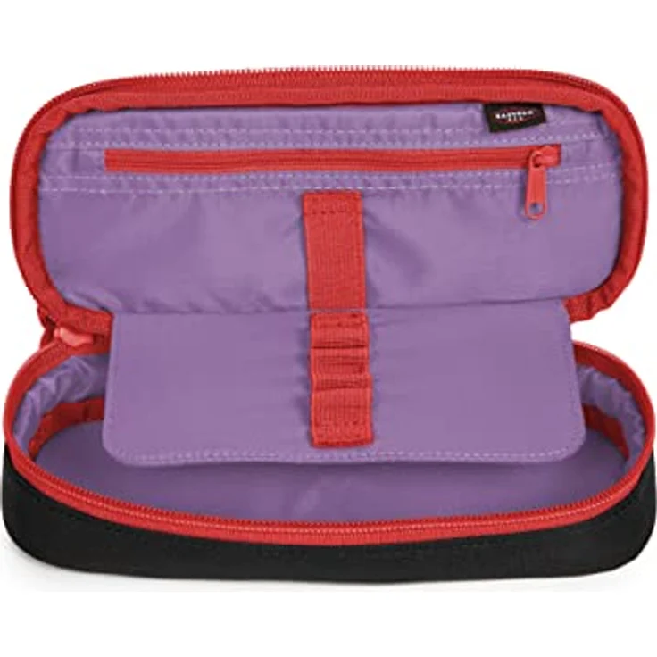 EASTPAK Oval Single Federmäppchen, Hauptfach mit Stiftschlaufen, 100% vegan, schwarz – Bild 3