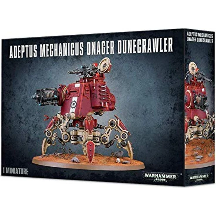 Games Workshop Adeptus Mechanicus 40K Onager Dune Crawler, 119-Komponenten-Plastik-Set mit 130 mm runder Basis, unlackiert – Bild 1