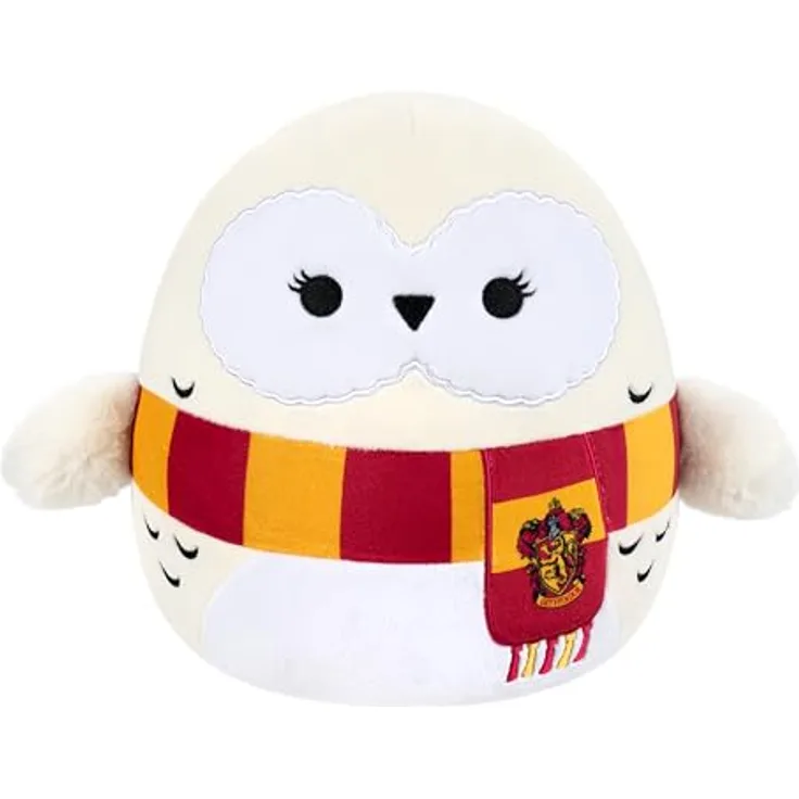 Squishmallows SQWB00466 - Harry Potter Hedwig mit Schal, 25 cm, offizielles Jazwares Plüsch, superweich