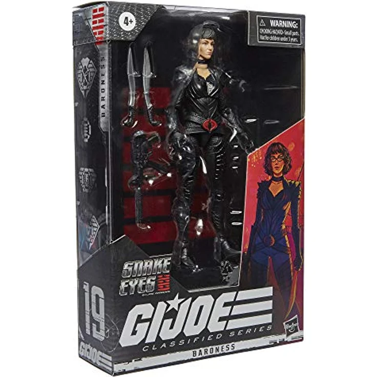 G. I. JOE Classified Series Snake Eyes Origins Baroness Figur zum Sammeln, 15 cm großes Premium Spielzeug, spezielle Verpackung, Multi – Bild 3