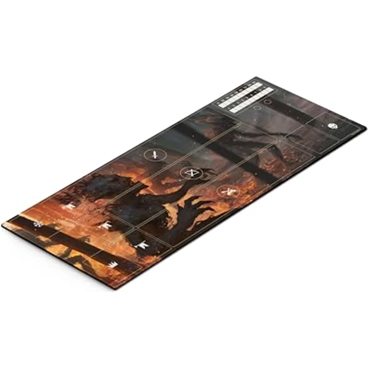 No Loading Games Gwent Neoprene Mat – Monsters, rutschfest mit aufgedruckten Kartenzonen, Maße: 290 x 730mm – Bild 2