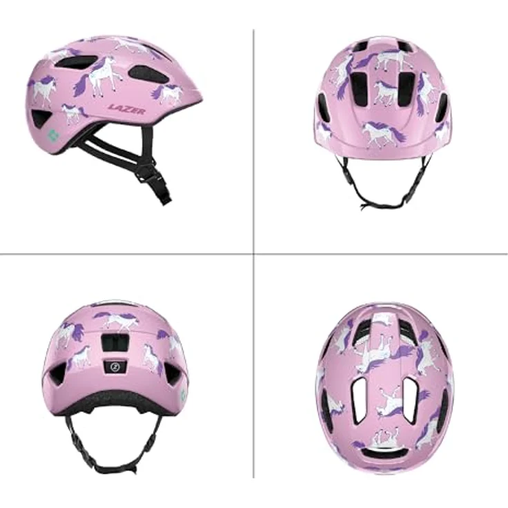 LAZER Nutz 2.0 KinetiCore Fahrradhelm für Kinder, leichter Uni Jugendhelm mit Einhorn-Motiv, Einheitsgröße, mit KinetiCore Technologie für optimalen Schutz – Bild 2