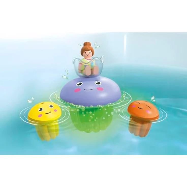 Playmobil® Konstruktions-Spielset Bunte Quallenfamilie, inkl. 3 Tinti-Badetabletten (71439), (9 St), JUNIOR AQUA & Tinti, Made in Europe – Bild 4