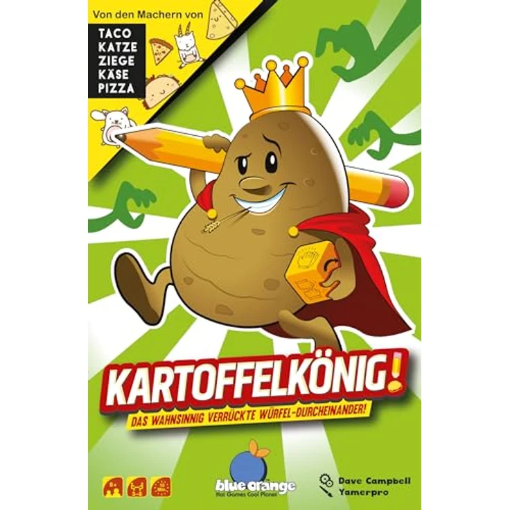 Blue Orange | Kartoffelkönig! | Partyspiel | Würfelspiel | 3-8 Spieler | Ab 8+ Jahren | 10 Minuten | Deutsch – Bild 2
