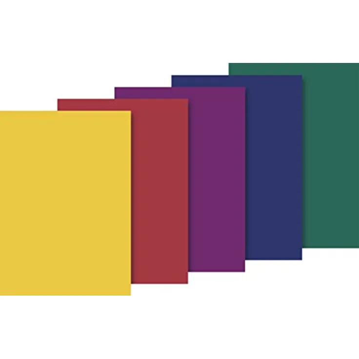 Heyda Heyda 203375706 Seidenpapier 50 x 70 cm 5 Bögen, 5 Farben (gelb, mittelrot, violett, dunkelblau, dunkelgrün)