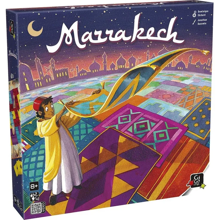 No Name Marrakesch, Brettspiel für 2-4 Spieler, strategisches Gebietskontrollspiel mit Würfelmechanik