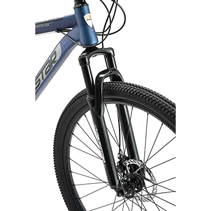 BIKESTAR Hardtail Mountainbike Shimano 21 Gang Schaltung, Scheibenbremse 29 Zoll Reifen | 19 Zoll Rahmen MTB | Blau – Bild 5