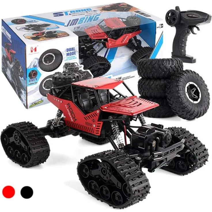 Ikonka RC Rock Crawler 4x4 LHC012, ferngesteuertes Auto 2in1, rot