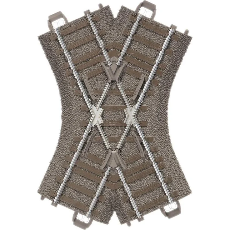 Trix H0 Märklin C-Gleis 62649, Kreuzung 103,3 mm mit Bettung für doppelte Gleisverbindungen und kreuzende Parallelstrecken – Bild 1