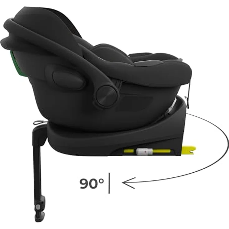 Kinderkraft i-Lite Babyschale mit Endura Safe FX Basis, ultraleicht, 90° Drehfunktion, geeignet von Geburt bis 87 cm, i-Size Norm – Bild 4