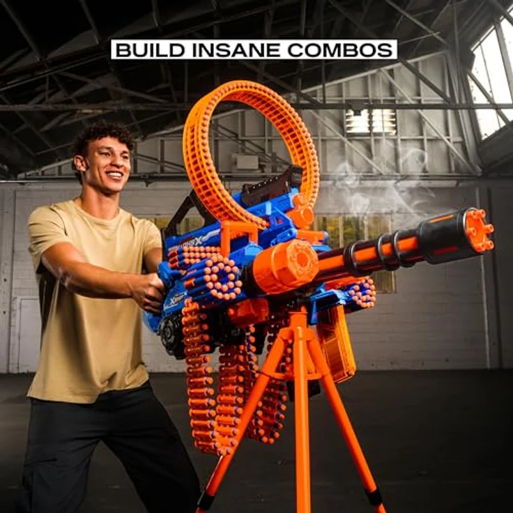 Zuru XSHOT Insanity Blaster Smoke N Barrel, Blaster mit Darts für Kinder ab 8 Jahren, robustes Design für Innen- und Außenbereich – Bild 4