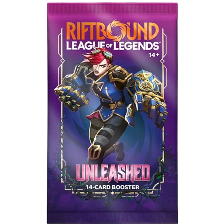 RIOT GAMES Riftbound: League of Legends - Unleashed Booster Display, 24 Packs mit 14 Karten pro Pack, Englisch – Bild 3