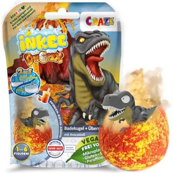 INKEE Badebombe mit Überraschung Dino – Bild 2