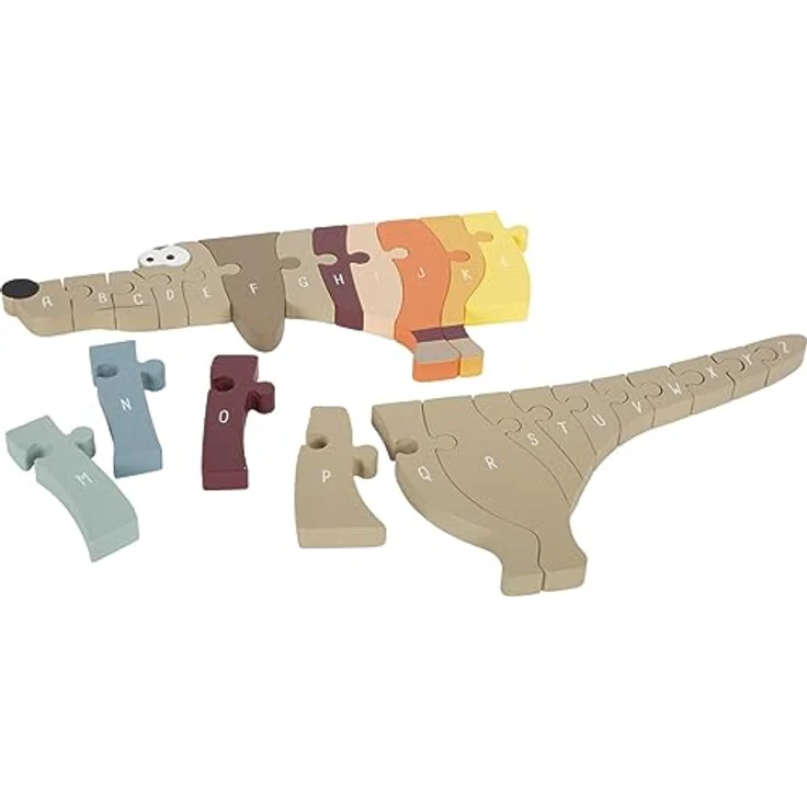 small foot Buchstabenpuzzle Hund aus Holz, mit 26 Puzzleteilen zum Lernen des Alphabets, für Kinder ab 3 Jahren, 12413 – Bild 4