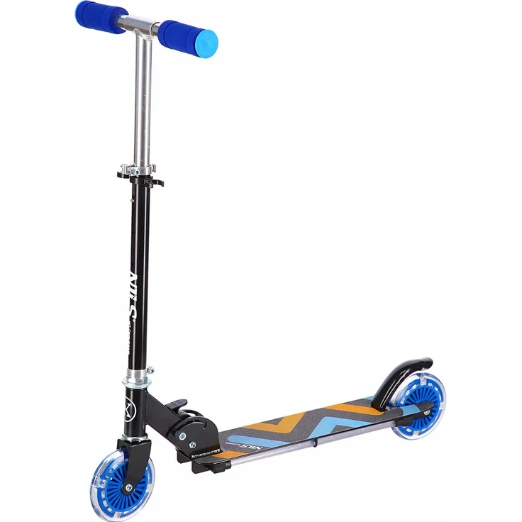 Nils Extreme Kinder-Roller HD025 Blue Extreme, mit leuchtenden LED-Rollen, klappbar