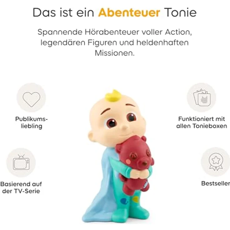 tonies CoComelon Hörfigur JJ, Lern- und Mitmachlieder für Toniebox, Spielzeit ca. 45 Minuten, für Kleinkinder ab 1 Jahr – Bild 2