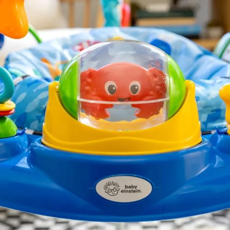Baby Einstein, Neptune's Ocean Discovery Spring- und Spielcenter mit abnehmbare Spielzeuge, 360° drehba Hopser, Höhenverstellbar, Spricht 3 Sprachen, Babyspielzeug ab 6 Monaten – Bild 14