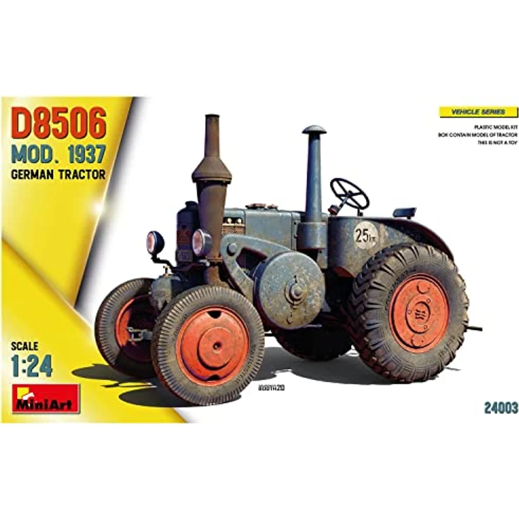 Mini art D8506 Ackerschlepper Modell 1937, Standmodell im Maßstab 1:24 mit detailreichen Gravierungen und Photoätzteilen – Bild 7