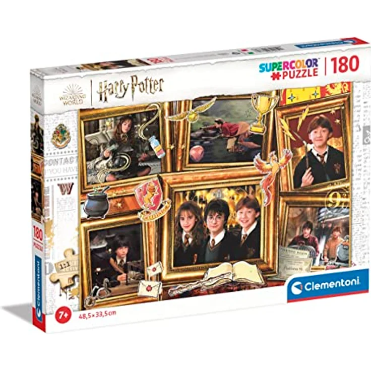 Clementoni 29781 Supercolor Puzzle - Harry Potter 180 Teile Ab 7 Jahren, Lebendige Farben & Besondere Leuchtkraft, Buntes Kinderpuzzle – Bild 1