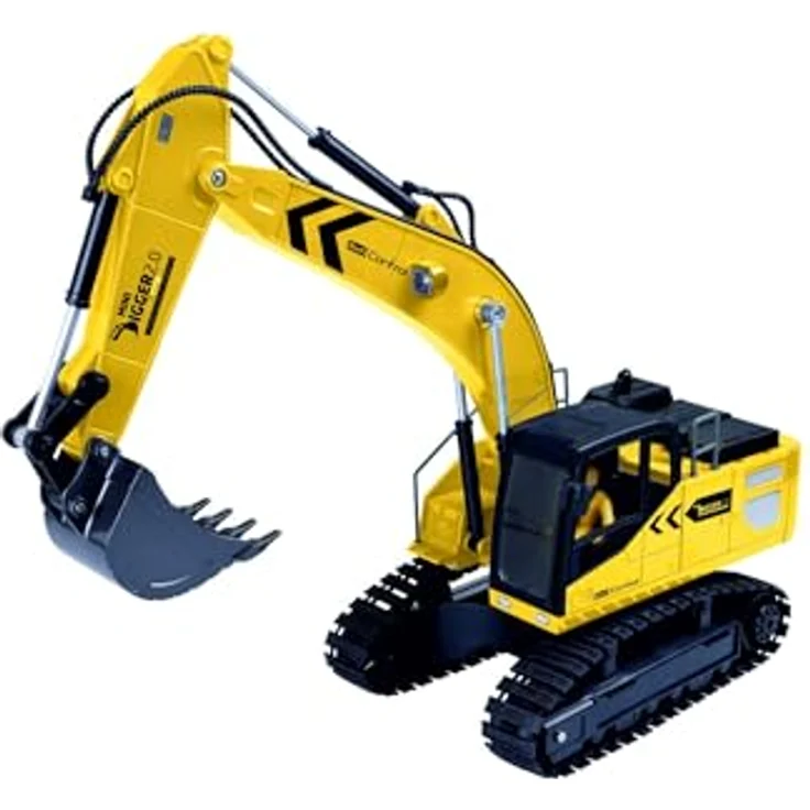 Revell Control RC Construction Vehicle Mini Digger I Maßstab 1:18 I 2.4 GHz Fernsteuerung I Robuste Metallkomponenten I Li-Ion Akku – Bild 3