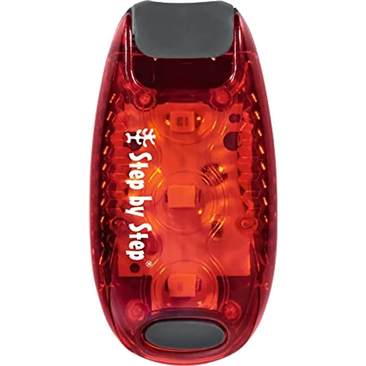 Step by Step 'LED-Sicherheits-Klemmleuchte', rot, drei verschiedene Modi