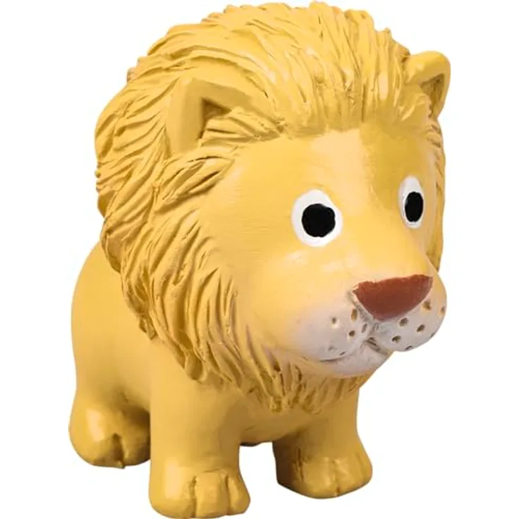 BRUNNEN 3D Radiergummi „Löwe“ Safari World, gelb, Bleistift-Radierer aus TPR-Kunststoff, 50 × 50 × 50 mm